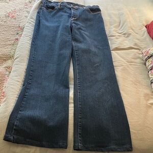 Classic Blue Denim Wide-Leg Pants